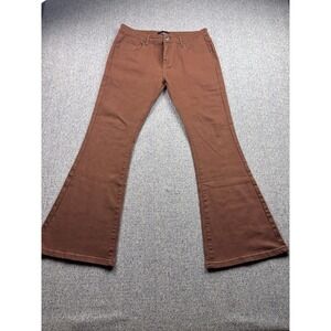 Bestwind Women's Flare Jeans Rust Brown 60's 70's Inpso Size Medium